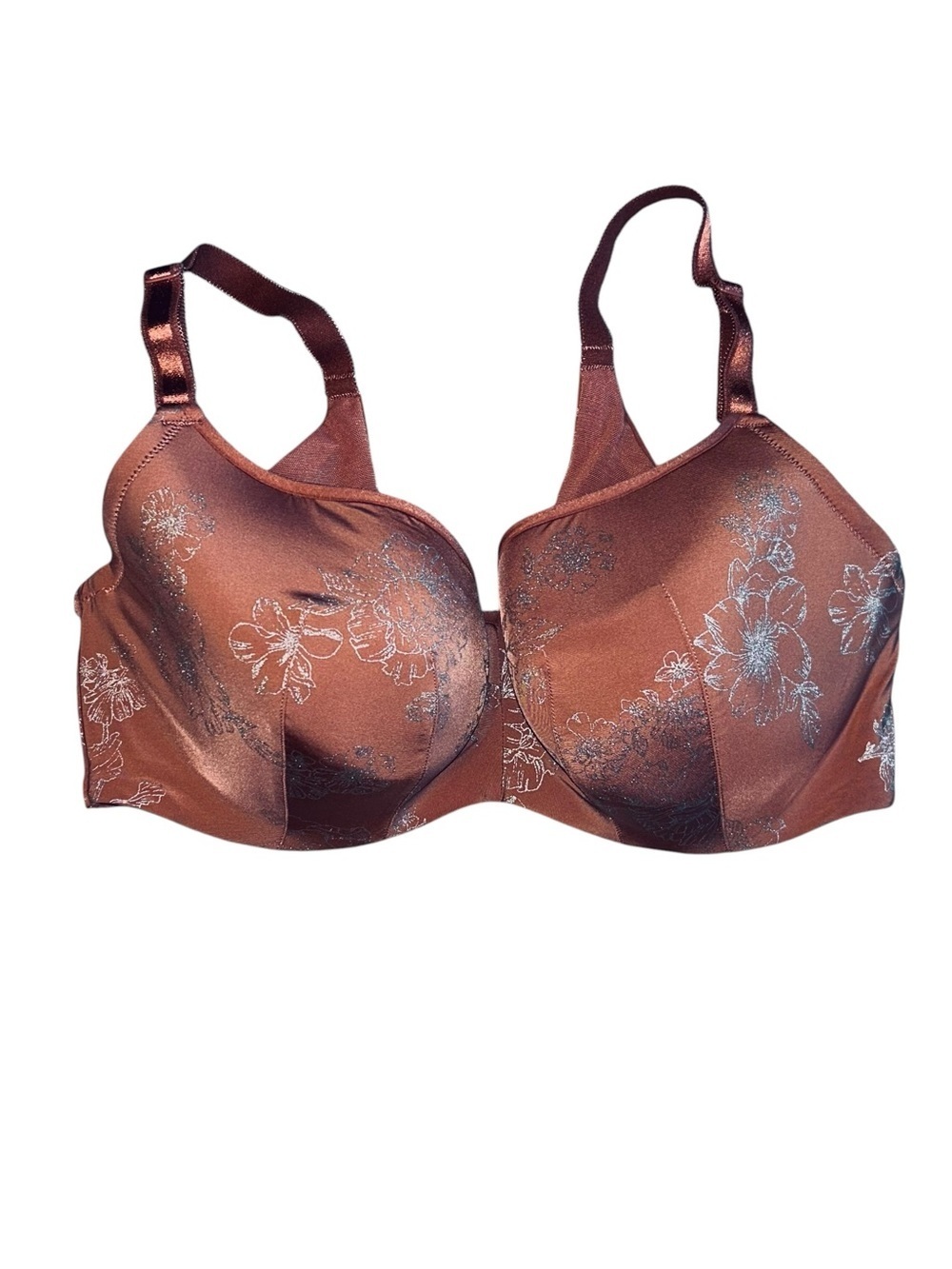 torrid Shimmery Copper Floral Underwire Bra